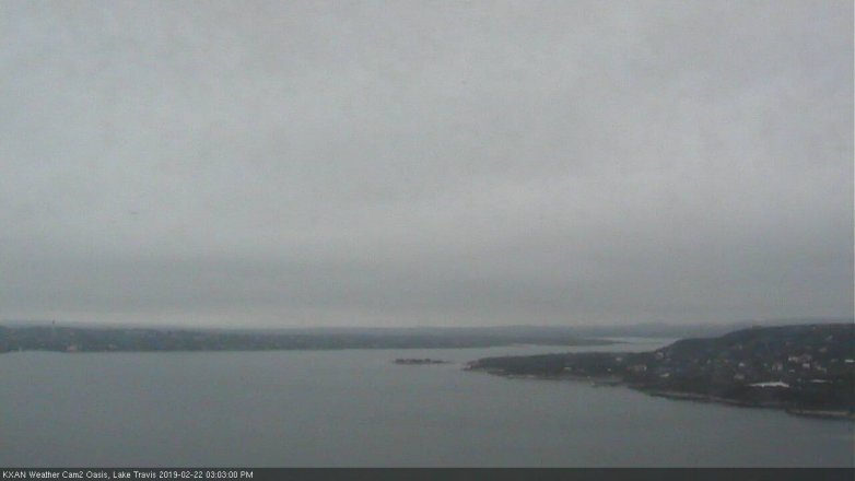 Lake Travis webcam, February 22, 2019 2:05 PM CT