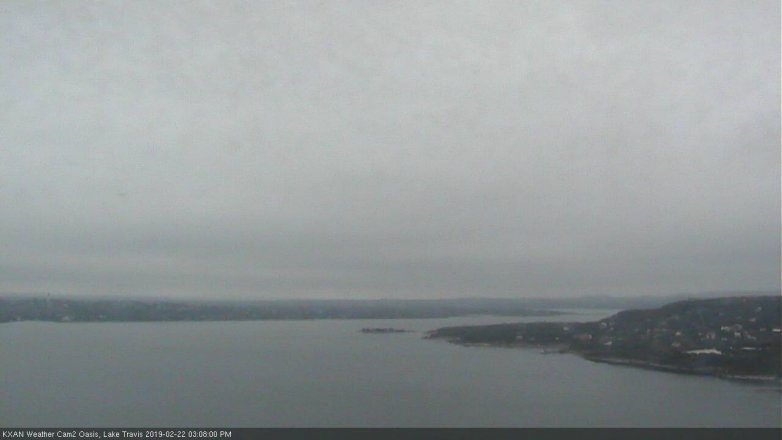Lake Travis webcam, February 22, 2019 2:10 PM CT