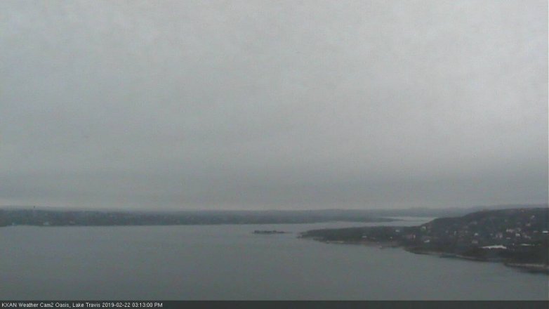 Lake Travis webcam, February 22, 2019 2:15 PM CT