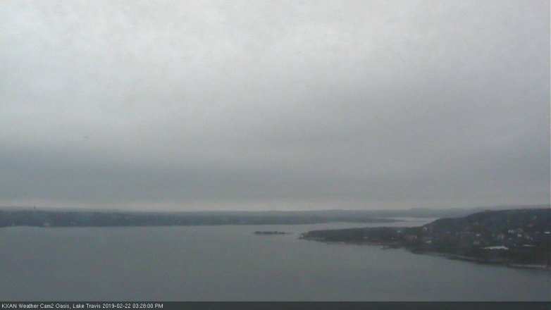 Lake Travis webcam, February 22, 2019 2:30 PM CT