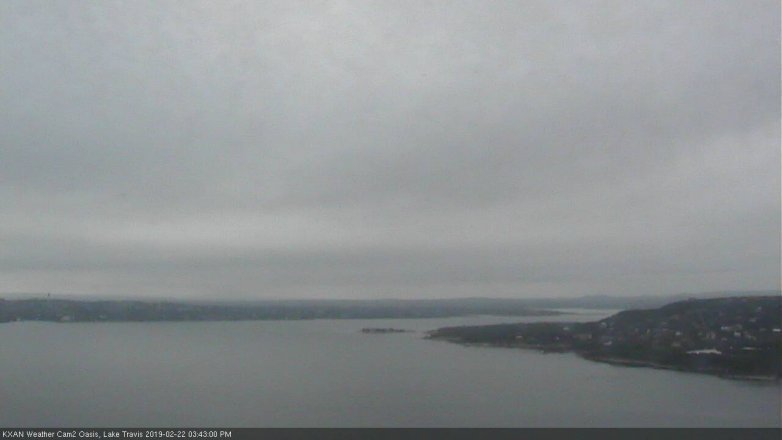 Lake Travis webcam, February 22, 2019 2:45 PM CT