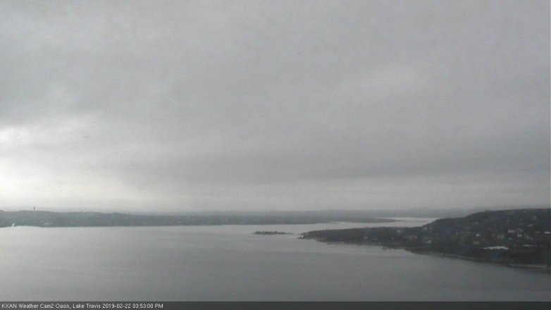 Lake Travis webcam, February 22, 2019 2:55 PM CT