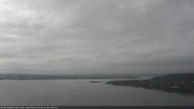 Lake Travis webcam, February 22, 2019 3:15 PM CT