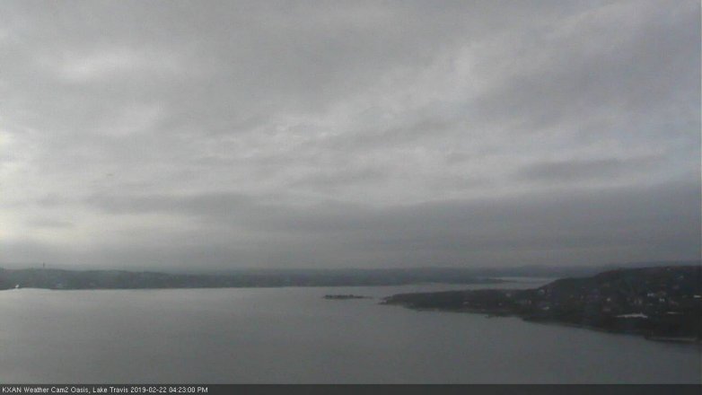 Lake Travis webcam, February 22, 2019 3:25 PM CT
