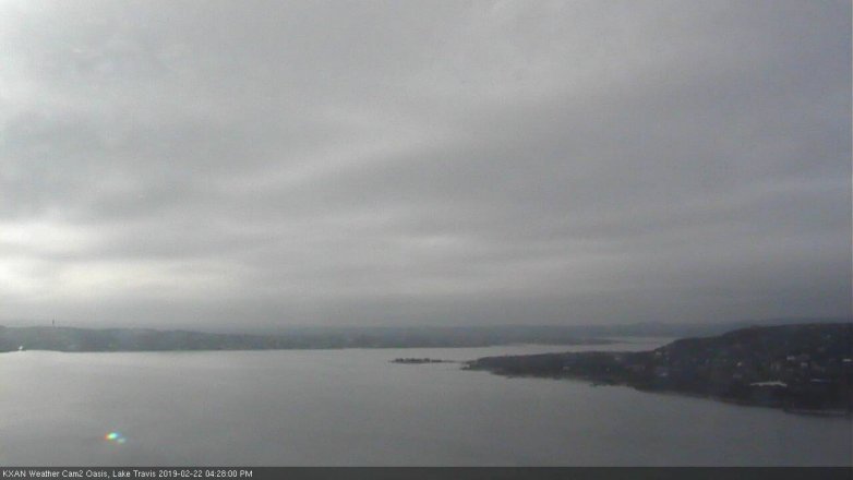 Lake Travis webcam, February 22, 2019 3:30 PM CT