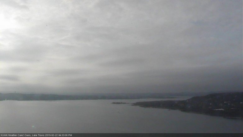 Lake Travis webcam, February 22, 2019 3:35 PM CT