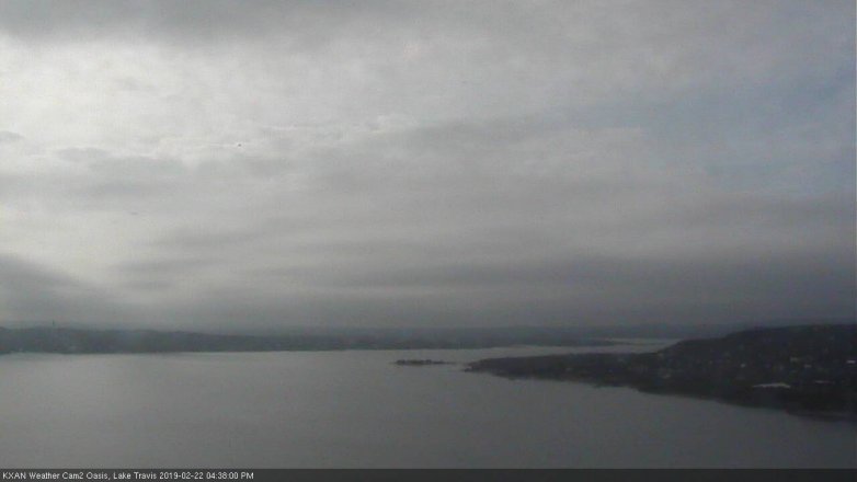 Lake Travis webcam, February 22, 2019 3:40 PM CT