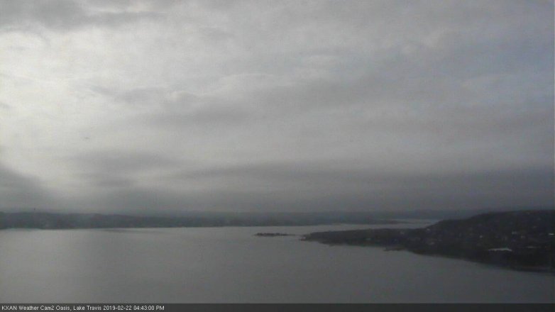 Lake Travis webcam, February 22, 2019 3:45 PM CT