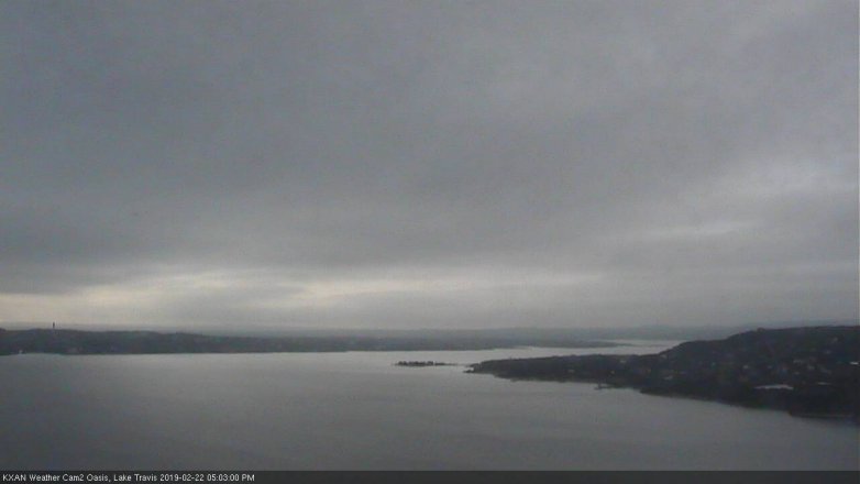 Lake Travis webcam, February 22, 2019 4:05 PM CT