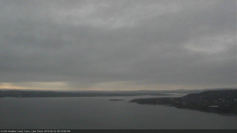 Lake Travis webcam, February 22, 2019 4:20 PM CT