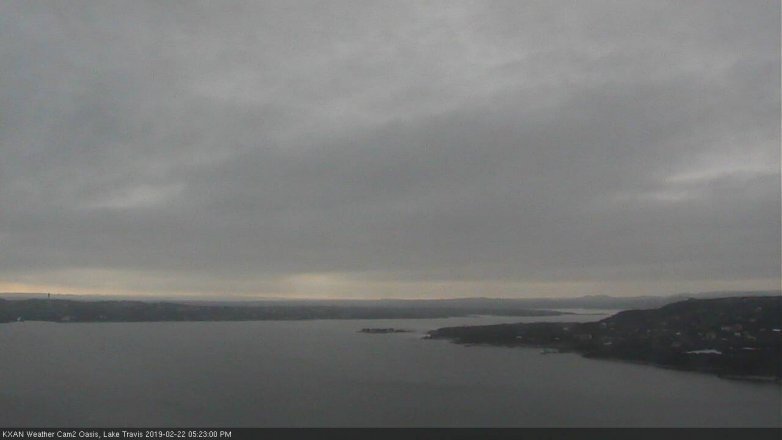 Lake Travis webcam, February 22, 2019 4:25 PM CT