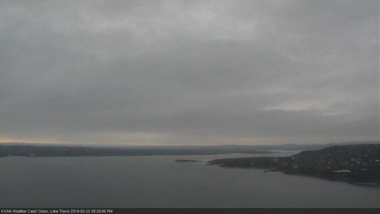 Lake Travis webcam, February 22, 2019 4:30 PM CT