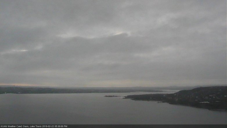 Lake Travis webcam, February 22, 2019 4:40 PM CT