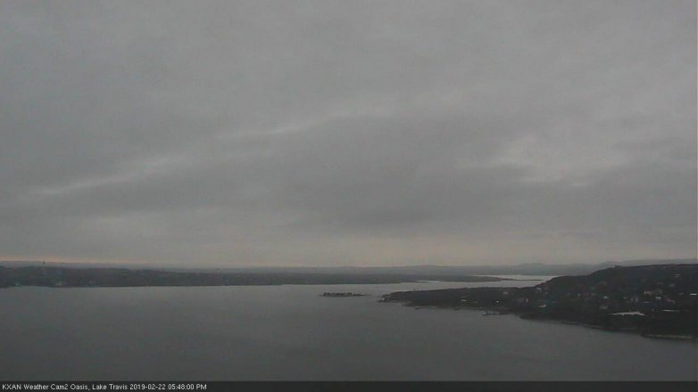 Lake Travis webcam, February 22, 2019 4:50 PM CT