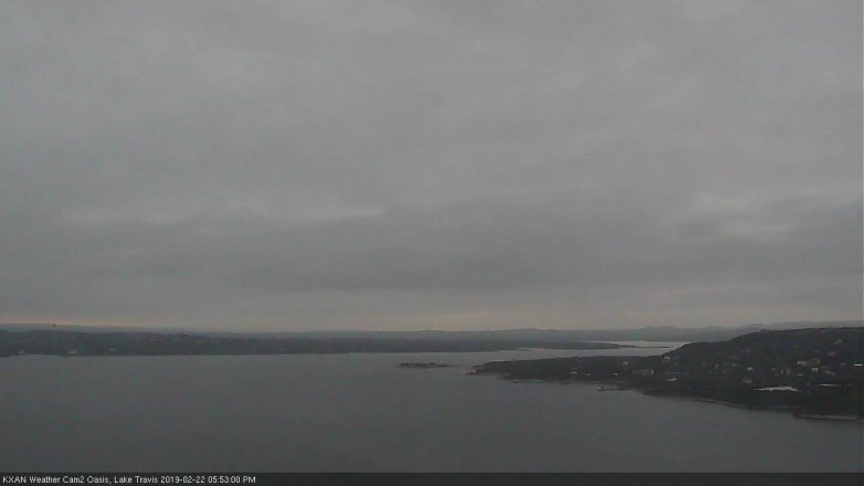 Lake Travis webcam, February 22, 2019 4:55 PM CT