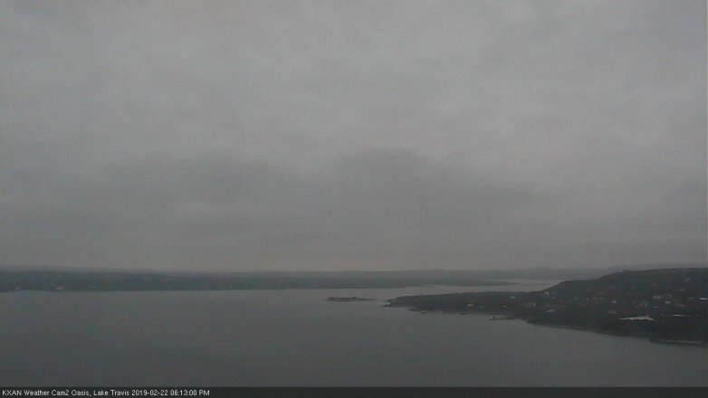 Lake Travis webcam, February 22, 2019 5:15 PM CT