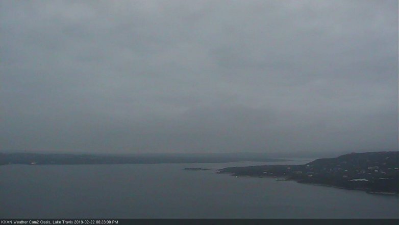 Lake Travis webcam, February 22, 2019 5:25 PM CT