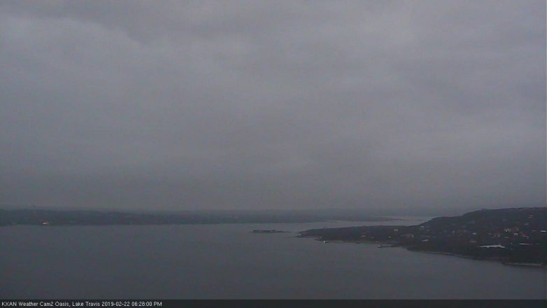 Lake Travis webcam, February 22, 2019 5:30 PM CT