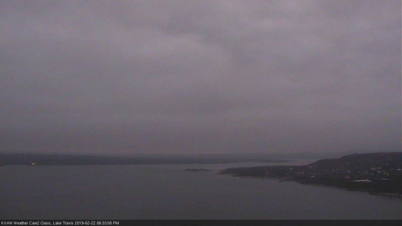 Lake Travis webcam, February 22, 2019 5:35 PM CT
