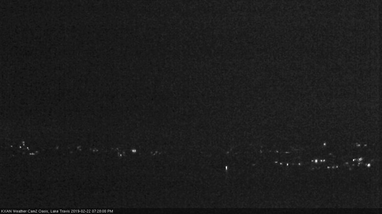 Lake Travis webcam, February 22, 2019 6:30 PM CT