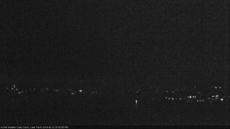 Lake Travis webcam, February 22, 2019 6:45 PM CT