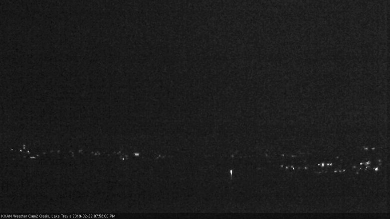 Lake Travis webcam, February 22, 2019 6:55 PM CT