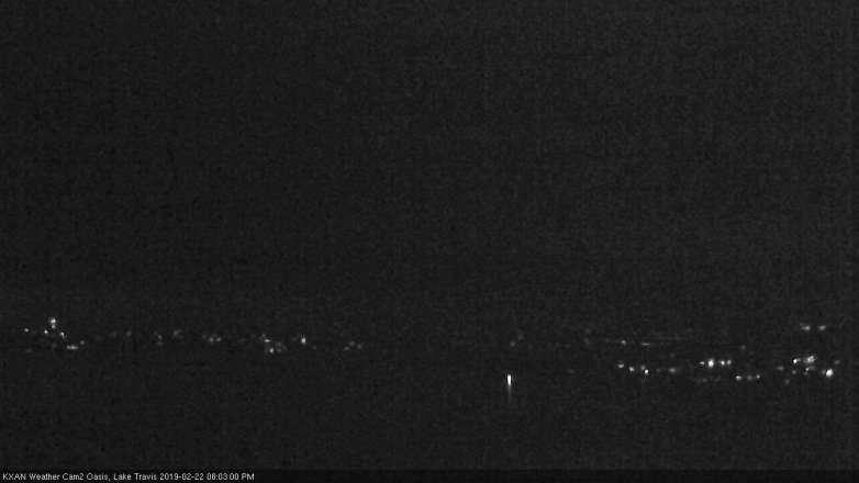 Lake Travis webcam, February 22, 2019 7:05 PM CT