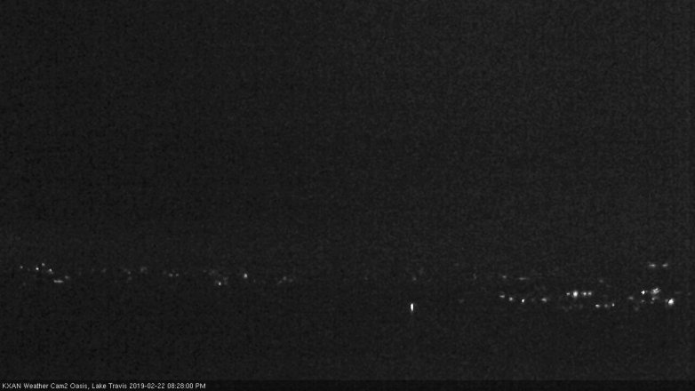 Lake Travis webcam, February 22, 2019 7:30 PM CT