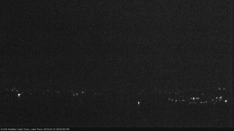 Lake Travis webcam, February 22, 2019 7:55 PM CT