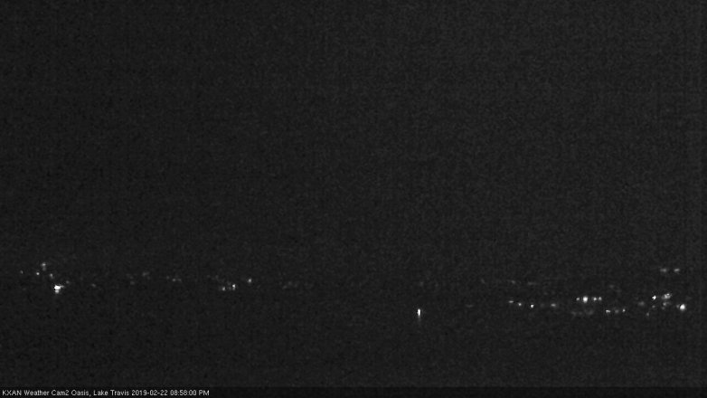 Lake Travis webcam, February 22, 2019 8:00 PM CT