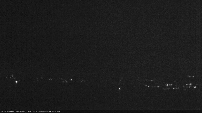 Lake Travis webcam, February 22, 2019 8:20 PM CT