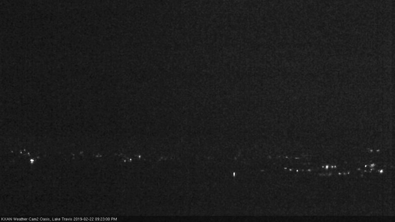 Lake Travis webcam, February 22, 2019 8:25 PM CT