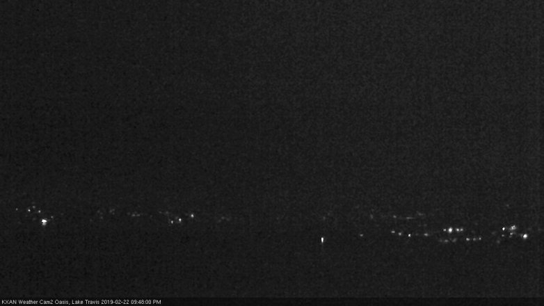 Lake Travis webcam, February 22, 2019 8:50 PM CT