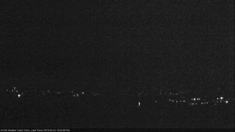 Lake Travis webcam, February 22, 2019 9:05 PM CT