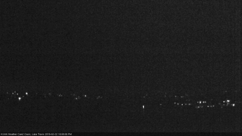 Lake Travis webcam, February 22, 2019 9:10 PM CT