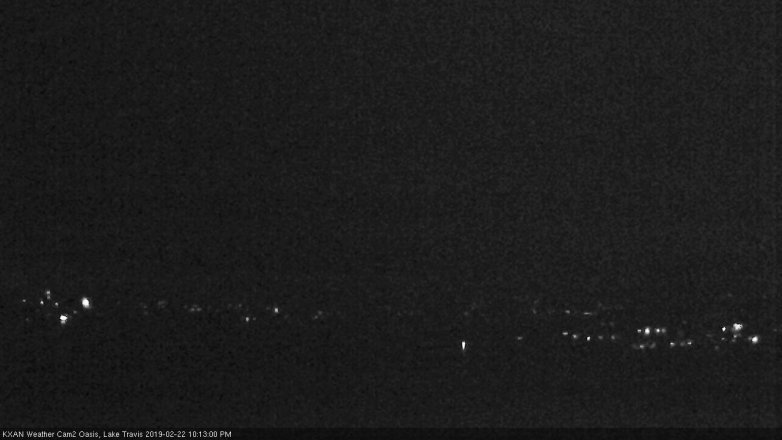 Lake Travis webcam, February 22, 2019 9:15 PM CT