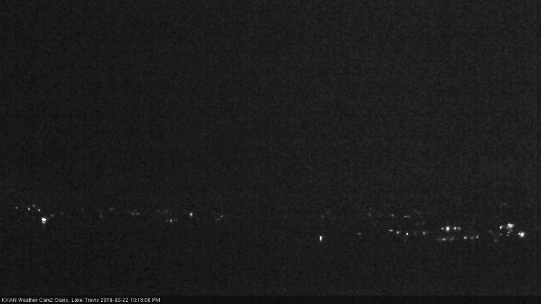 Lake Travis webcam, February 22, 2019 9:20 PM CT