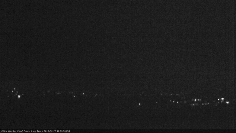 Lake Travis webcam, February 22, 2019 9:25 PM CT