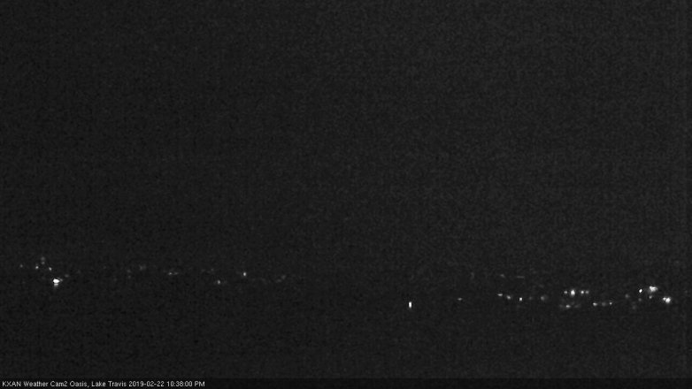Lake Travis webcam, February 22, 2019 9:40 PM CT