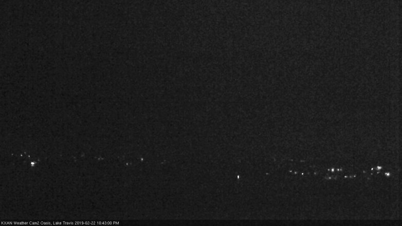 Lake Travis webcam, February 22, 2019 9:45 PM CT