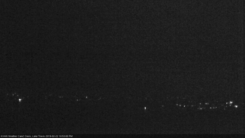 Lake Travis webcam, February 22, 2019 9:55 PM CT