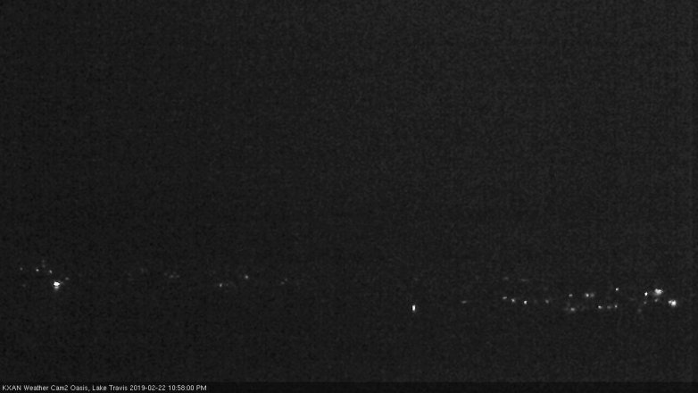 Lake Travis webcam, February 22, 2019 10:00 PM CT