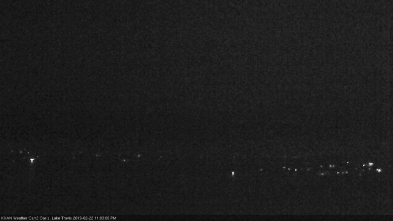 Lake Travis webcam, February 22, 2019 10:05 PM CT
