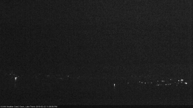 Lake Travis webcam, February 22, 2019 10:10 PM CT