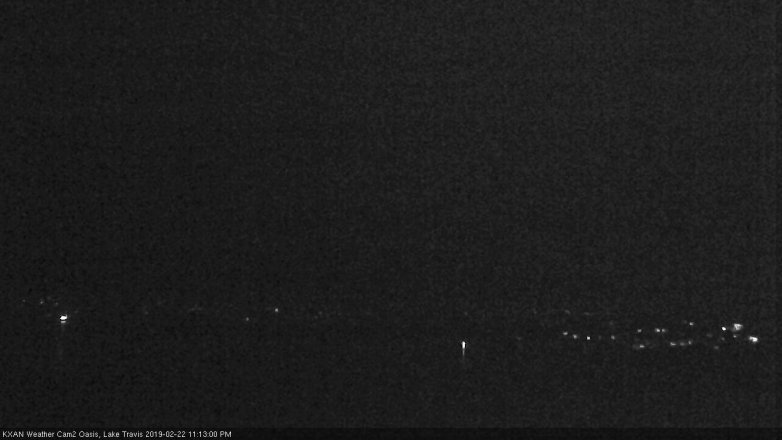 Lake Travis webcam, February 22, 2019 10:15 PM CT