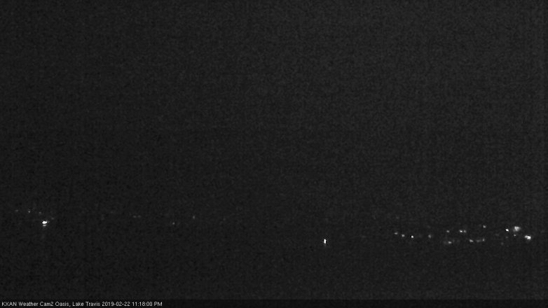 Lake Travis webcam, February 22, 2019 10:20 PM CT