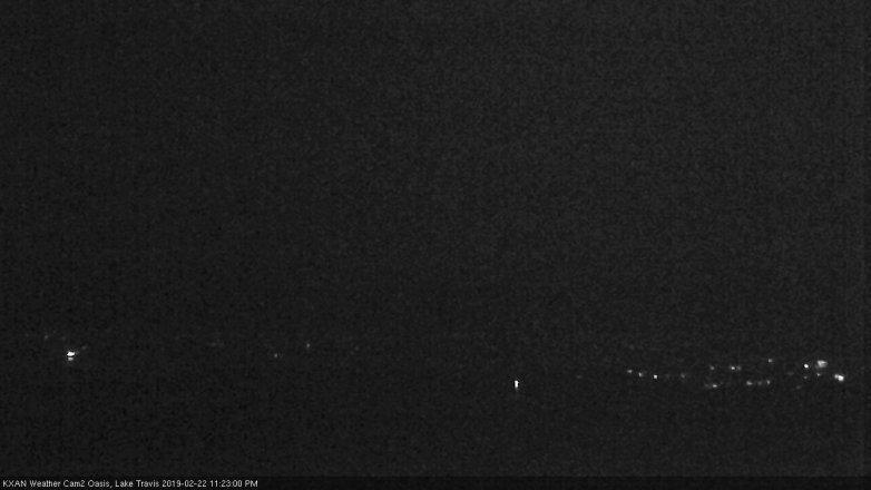 Lake Travis webcam, February 22, 2019 10:25 PM CT