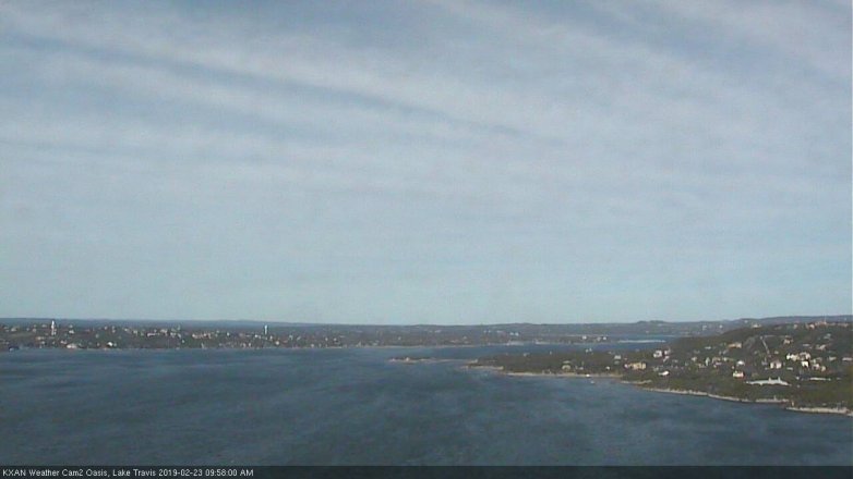 Lake Travis webcam, February 23, 2019 9:00 AM CT