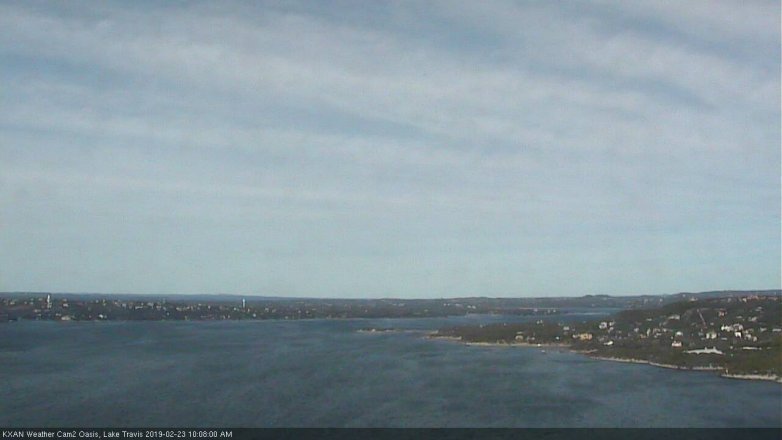 Lake Travis webcam, February 23, 2019 9:10 AM CT