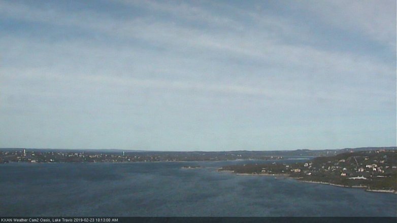 Lake Travis webcam, February 23, 2019 9:15 AM CT